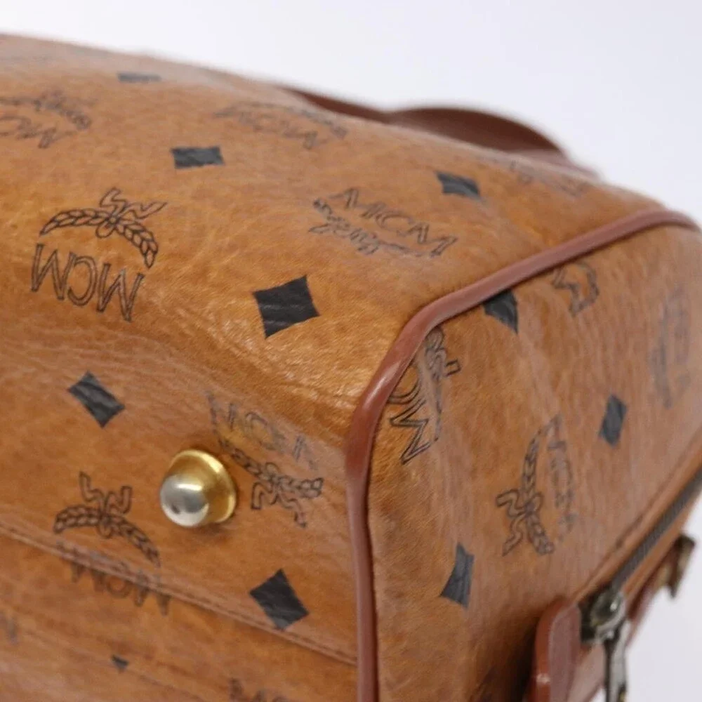 MCM Logogram Visetos Handbag Brown